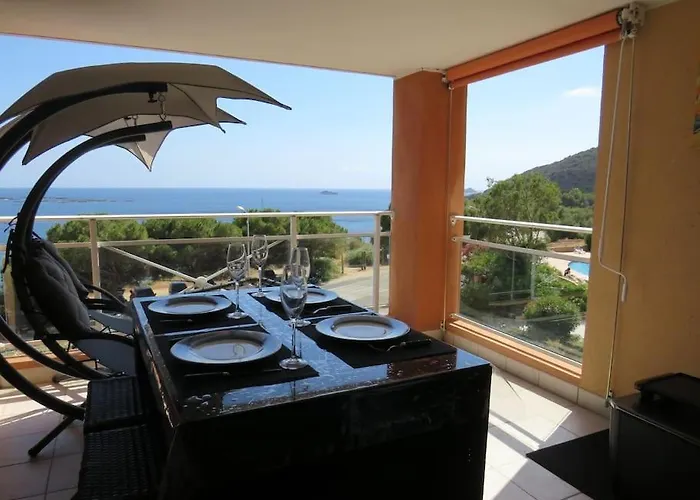 Bel App T2 En Bord De Vue Sanquinaires Piscine 公寓 *