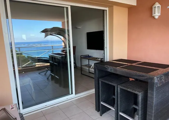 Bel App T2 En Bord De Vue Sanquinaires Piscine 阿雅克肖