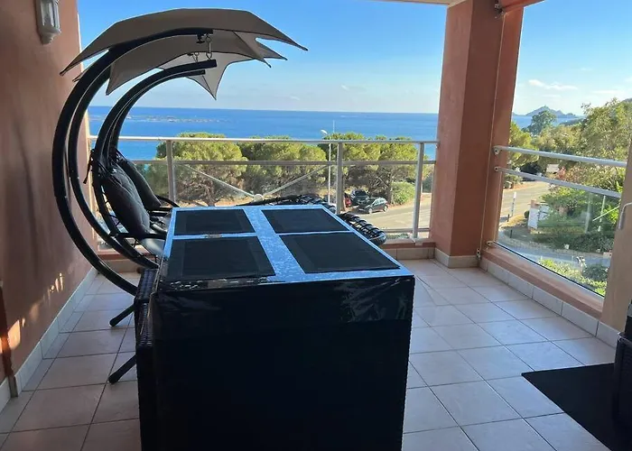 公寓 Bel App T2 En Bord De Vue Sanquinaires Piscine *